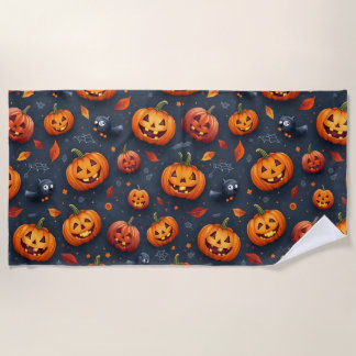 Toalha de praia com tema Halloween