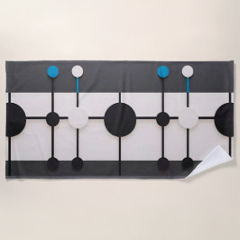 Toalha De Praia Composição Geométrica abstrato com Círculos