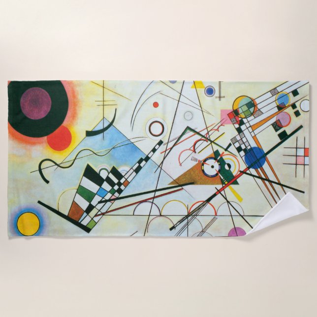 Toalha De Praia Composição VIII por Wassily Kandinsky (Frente)