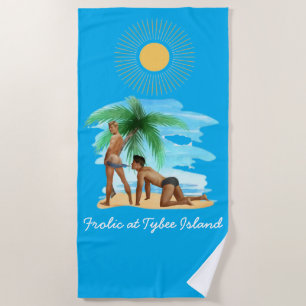 Toalha De Praia Congelado em Tybee Island Gay Beach Towel