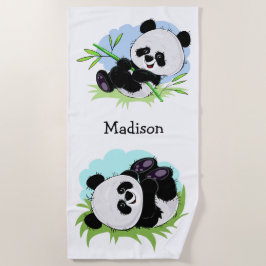 Toalha de praia conhecida feita sob encomenda das