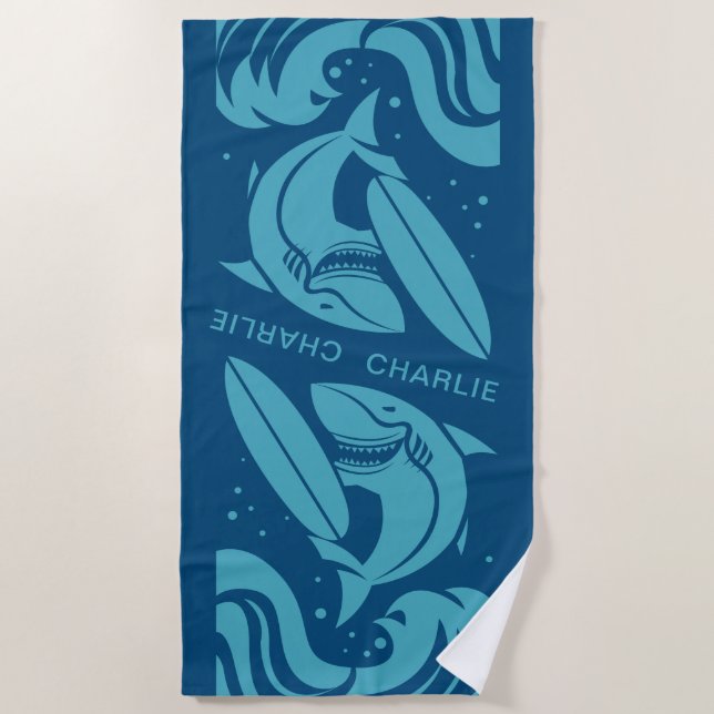 Toalha de praia conhecida feita sob encomenda do (Frente)