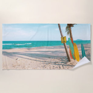 Toalha De Praia Conselhos de surf no travesseiro decorativo de pra