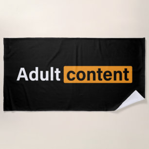 Toalha De Praia Conteúdo Adulto Humor Engraçado T-Shirt