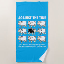 Toalha De Praia Contra o Lado