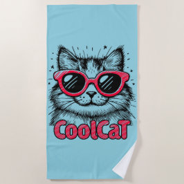 Toalha De Praia Cool Cat 1