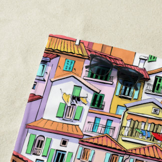 Toalha De Praia Cool pattern for summer colorful and fun artwork