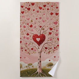 Toalha De Praia Coração