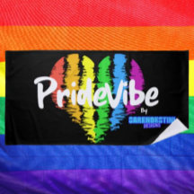Toalha de Praia Coração Arco-Íris PrideVibe: Ousad