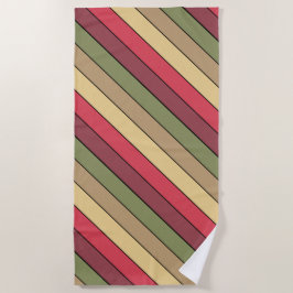 Toalha De Praia Cores De Toneladas Da Terra Da Queda No Papel De A