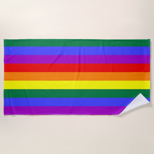 Toalha De Praia Cores LGBT (Frente)