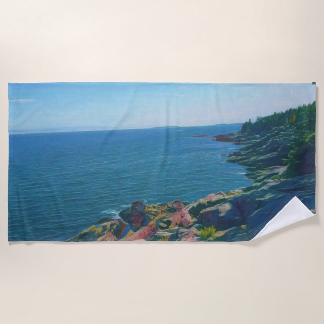 Toalha De Praia Costa Acadia (Frente)