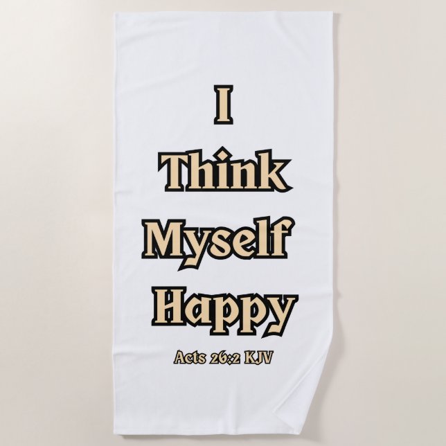 Toalha De Praia Cota Versa de Bíblia 26:2 KJV (Frente)