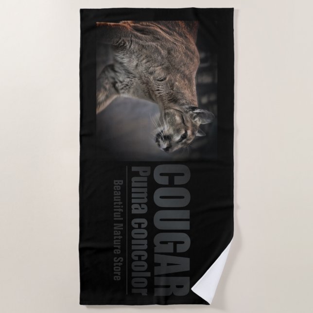 Toalha De Praia COUGAR：Beach Towel (Frente)