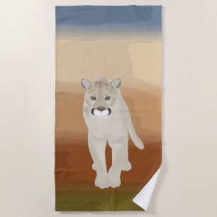 Toalha De Praia Cougar Beach Towel