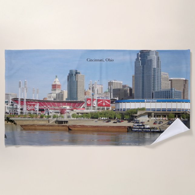 Toalha de praia Covington & Barges (Frente)