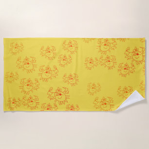 Toalha De Praia Crabs Child Art Beach Towel