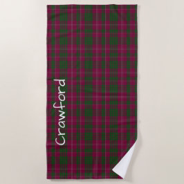 Toalha De Praia Crawford Tartan Xadrez Beach Towel