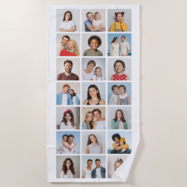 Toalha De Praia Create Your Own 21 Photo Collage 