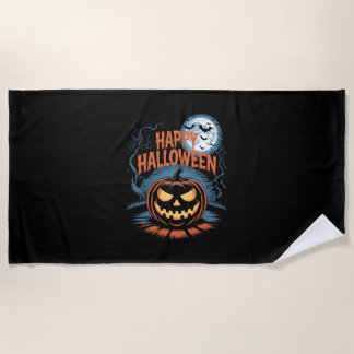 Toalha De Praia Creepy Jack O’ Lantern Halloween