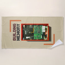 Toalha De Praia Criando unidade de duro de geek de Memória com Tex