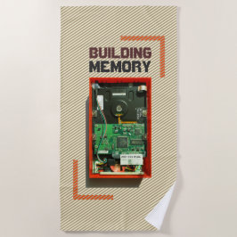 Toalha De Praia Criando unidade de duro de geek de Memória com Tex