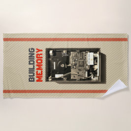 Toalha De Praia Criando unidade de duro de geek de Memória com Tex