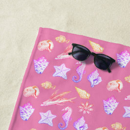 Toalha De Praia Criaturas do oceano