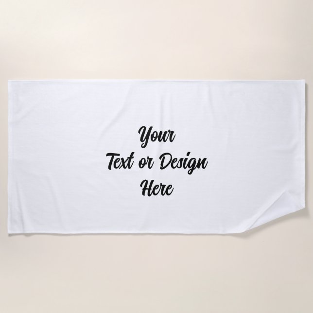 Toalha De Praia Crie seu (Frente)