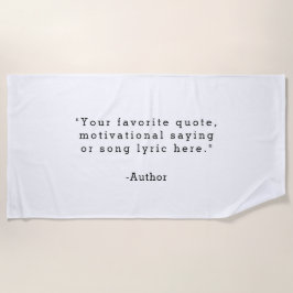 Toalha De Praia Crie sua própria cotação