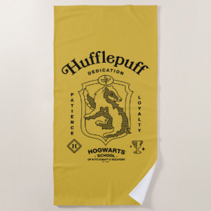 Toalha De Praia Crista da Dedicação Paciência Lealdade HUFFLEPUFF™