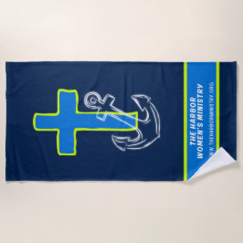 Toalha De Praia Cross & Anchor Beach Towel