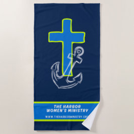 Toalha De Praia Cross & Anchor Beach Towel