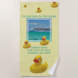 Toalha De Praia Cruzeiro da família dos patos