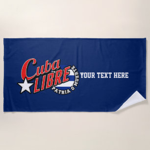 Toalha De Praia Cuba Libre Motto em um