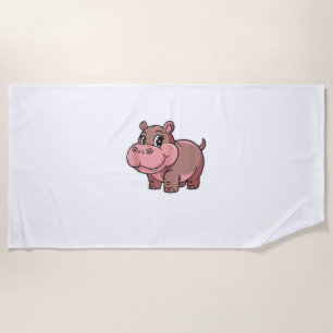 Toalha De Praia Cujo Bebê Hippo Moo Deng Tank Top_1