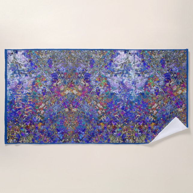 Toalha De Praia Currículo Deixa Arte Árvore Personalizada Roupa Pr (Frente)