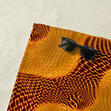 Curva laranja e pontos de ourados sobre marrom