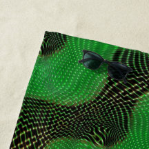 Curva verde e pontos claros sobre fundo escuro