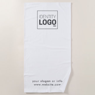 Toalha De Praia Custom Corporate Business Logo Black Chocolate Fav