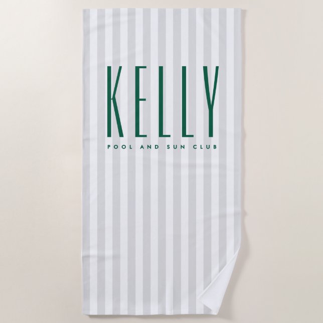 Toalha De Praia Custom Name Beach Towel - Resort (Frente)