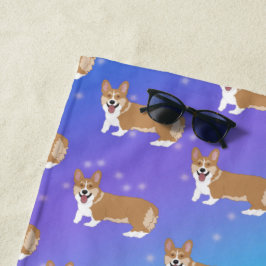 Toalha De Praia Cute Welsh Corgi