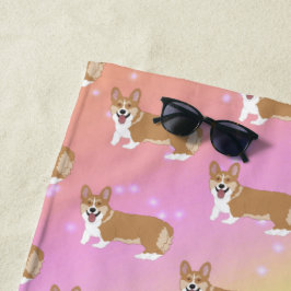 Toalha De Praia Cute Welsh Corgi