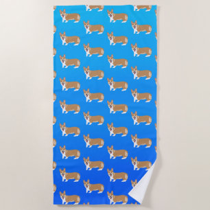 Toalha De Praia Cute Welsh Corgi
