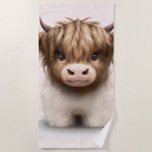 Toalha De Praia Cuzal Highlands Scottish Cow