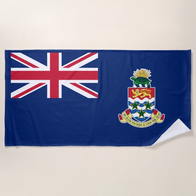 Toalha de Praia da Bandeira das Ilhas Cayman (Frente)