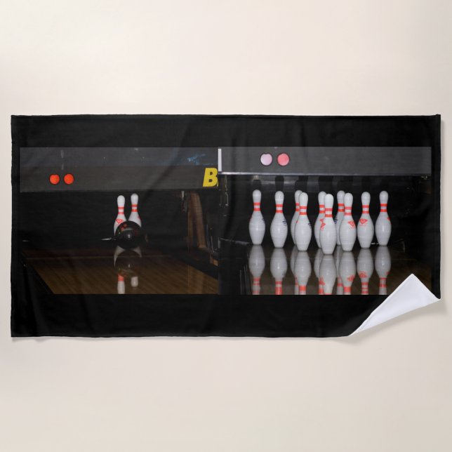 Toalha de praia da boliche (Frente)