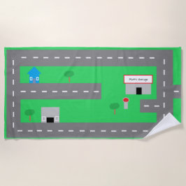 Toalha de praia da estrada