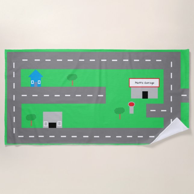 Toalha de praia da estrada (Frente)