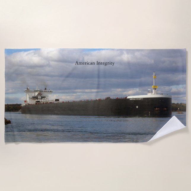 Toalha de praia da Integridade Americana (Frente)